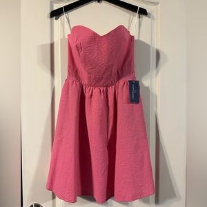 BNWT Lauren James pink strapless dress